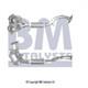 Bm Catalysts Convertisseur Catalytique Convient &agrave; Alfa Romeo 156 1997-2005 1.8 2.0 46809274