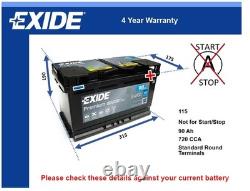 Batterie de voiture EA900 Exide 980920077 71751149 71751150 9823208 A0009823208 115TE