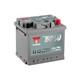 Batterie De Voiture Yuasa 12v 54ah 500a B3 T1 Smf Convient &agrave; Smart Fortwo 1.0 Turbo Brabus