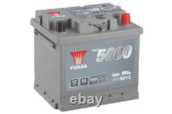 Batterie de voiture YUASA 12V 54Ah 500A B3 T1 SMF convient à Smart Fortwo 1.0 Turbo Brabus