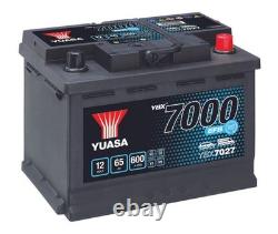 Batterie de voiture YUASA 12V 65Ah 600A B3 T1 de démarrage SMF de remplacement compatible Fiat 500 1.4