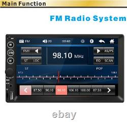 Bluetooth Radio De Voiture Stereo Lecteur Mp5 7in 1din Fm Usb Écran Tactile Tf Avec / Caméra