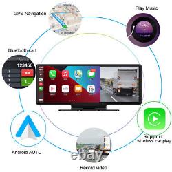 Caméra de tableau de bord Wifi 10.26 pouces pour Apple Carplay Android Auto Bluetooth DVR Vidéo FM