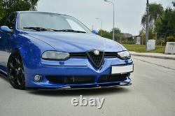 Coupe Spoilerlippe Front Ansatz V. 1 Passend Für Alfa Romeo 156 Gta Schwarz Matt