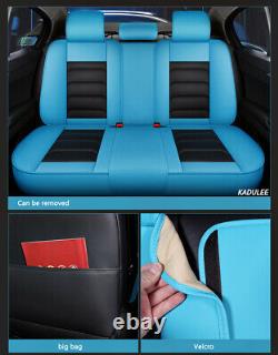 Deluxe 5d Surround Siège D’auto Couverture Pu Cuir Ensemble Complet Pour Les Accessoires D’intérieur