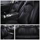Deluxe Edition Seat Cushion Microfiber Leather Car Seat Covers Full Set 4 Saison