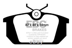 Disques de Frein Arrière EBC et Plaquettes Greenstuff pour Alfa Romeo 155 1.8 TS (92 96)