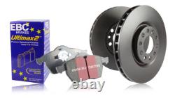 Disques de Frein Avant et Arrière EBC & Plaquettes Ultimax pour Alfa Romeo Spider 2.0 (2003 06)