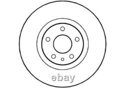 Disques de frein avant et jeu de plaquettes NAP d'origine pour Alfa Romeo 156 2.5 (06/01-10/03)