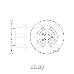 Disques de frein avant ventilés Apec de 330mm en paire pour Alfa Romeo 147 3.2 GTA