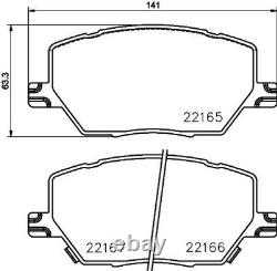 Disques de frein avant ventilés et plaquettes pour Fiat 500X 1.3 1.4 1.6 à partir de 2014 DON