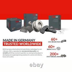 Disques de frein avant ventilés et plaquettes pour Fiat 500X 1.3 1.4 1.6 à partir de 2014 DON