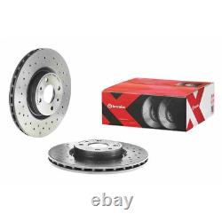 Disques de frein ventilés rainurés 2x pour Fiat Doblo 223 1.3 JTD 16V Multijet avant