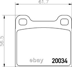 Disques et plaquettes de frein avant pour Alfa Romeo 267 mm pleins 1317 12351002