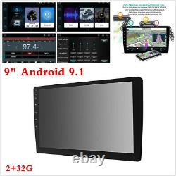Double 2din 9 Android 9.1 Voiture Stereo Radio Mp5 Player Ram 2 Go Rom 32 Go Gps Wifi