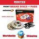 Ensemble De Disques De Frein De L'essieu Avant Mintex + Plaquettes Pour Alfa Romeo Gt 3.2 Gta 2003-2010