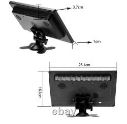 Écran d'ordinateur LCD HD TV 10.1 pouces avec haut-parleur et affichage vidéo AV/VGA/HDMI/BNC