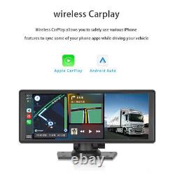 Enregistreur de voiture à double objectif Caméra Carplay Android Auto Car Radio Stéréo BT GPS Player
