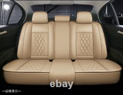 Ensemble Complet Leather5-sièges D'auto Seat Cover Coussins Oreiller Intérieur Accessoires