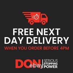 Ensemble de 2 Disques de Frein Avants Ventilés pour Fiat 500X Jeep Compass Renegade DON PCD22852