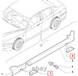 Ensemble de 4 couvercles de points de levage de bas de caisse Alfa Romeo 156 GTA, apprêtés 156036564, 156