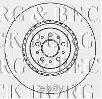 Ensemble de disques de frein et de plaquettes de frein pour l'essieu avant de l'ALFA ROMEO 156 3.2 GTA 2002-2005.