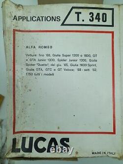 Filtre à air Lucas Alfa Romeo Giulia 1.3 1.6 GT et GTA Spider Junior 1.3 jusqu'en 1968