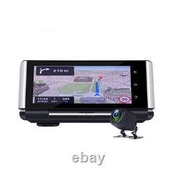 Full Hd 1080p 7in Car Dashboard Gps Nav Dual Lens Dvr Enregistreur De Conduite Vue Arrière
