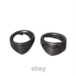 Garniture de couvercle de sortie d’aération latérale pour Alfa Romeo Stelvio 2017-2023 en fibre de carbone