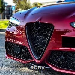 Grille avant en forme de V en fibre de carbone sèche pour Alfa Romeo Giulia Sport 2017-24