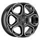 Jante En Alliage Msw 83 Pour Alfa Romeo Spider 7x17 5x110 Noir Brillant Enti&egrave;rement Poli