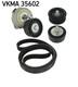 Kit De Courroies &agrave; Nervures En V Pour Vauxhall Signum Vectra Skf Vkma 35602