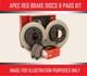 Kit De Disques Et Plaquettes De Frein Avant Apec Red Pour Alfa Romeo 156 2,4 L 2003-2006