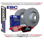 Kit de frein arrière EBC avec disques standards et plaquettes Redstuff pour Alfa Romeo 164 3 (87 92)