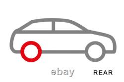 Kit de frein arrière EBC avec disques standards et plaquettes Redstuff pour Alfa Romeo 164 3 (87 92)