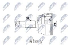 Kit de joint CV d'arbre de transmission Nty Npz-ft-056 2pcs V pour Alfa Romeo Mito