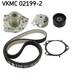 Kit Pompe &agrave; Eau Et Kit De Courroie De Distribution Skf Vkmc 02199-2 Compatible Alfa Romeo Chrysler
