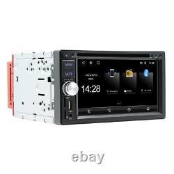 Lecteur DVD Double Din pour Apple Carplay Android Auto 6.2 pouces Lecteur MP5 AUX FM AM