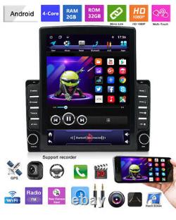 Lecteur multimédia de voiture Android 9.7 pouces GPS Wifi Radio Audio Stéréo Écran Vertical