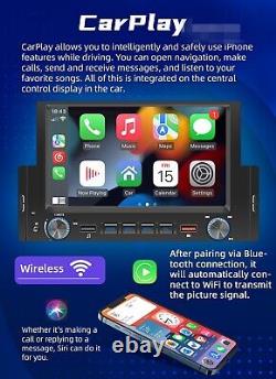 Lecteur radio de voiture Android 10.1 Din 1 avec Bluetooth, WiFi, GPS, USB, Mirror Link 2G+32G