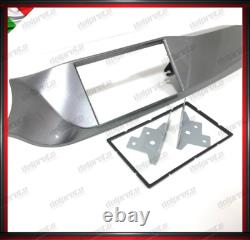 Masque de tableau de bord pour autoradio double Din Alpha Romeo Julietta 10/14 Métal gris