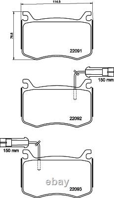 Nouveau jeu de plaquettes de frein, frein à disque pour ALFA ROMEO GIULIA, STELVIO 77367676 77368402