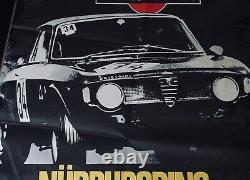Original 1970 Nurburgring 6 Heures Etcc Tourenwagen Affiche De Course Alfa Romeo Gta