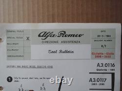 Outil d'usine A. 3.0116 pour roulement de roue avant Alfa Romeo GIULIETTA Giulia 2000 2600