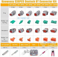 Outil de sertissage à cliquet à encoche 4 voies pour connecteurs étanches DT Kit 2/3/4/6/8/12 broches