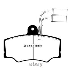 Plaquettes de frein avant EBC Blackstuff Ultimax2 EBC100525 pour Alfa Romeo 33