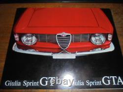 Prospekte Ventes Brochures Alfa Romeo Giulia Sprint Gt Gta Sportwagen Racing Car