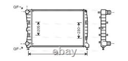 Radiateur de refroidissement AVA AL2087 pour Alfa Romeo GT (2004) 1.8 TS