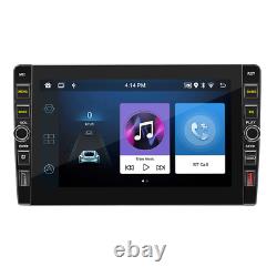 Radio de voiture stéréo Android Double Din avec GPS Nav Player WIFI 1+32G avec caméra arrière à 8 LED