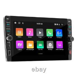 Radio de voiture stéréo Android Double Din avec GPS Nav Player WIFI 1+32G avec caméra arrière à 8 LED